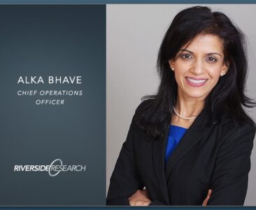 Riverside Research Promotes Alka Bhave to Chief Operations Officer - 