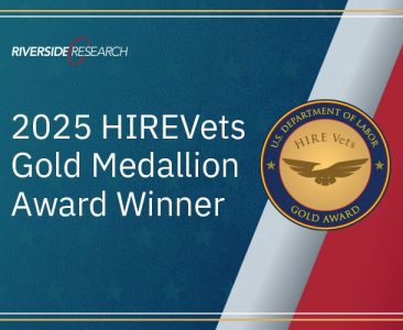 Riverside Research Earns 2025 HIREVets Gold Medallion for Excellence in Veteran Recruitment and Retention - 