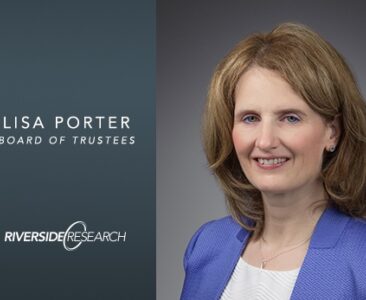 Riverside Research Welcomes Dr. Lisa Porter to its Board of Trustees - 